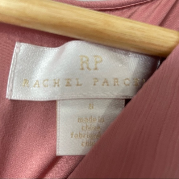 💕🌷👛💖 RACHEL PARCELL long sleeve ruffle twirl dress pink size small Barbie - Picture 10 of 14